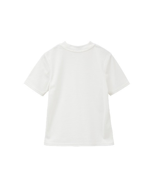 CLANE（クラネ）の「MOCK NECK COMPACT TOPS（Tシャツ/カットソー・レディース・ブラック/ホワイト/アイボリー・1/2）」の8枚目の写真