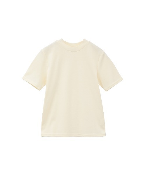 CLANE（クラネ）の「MOCK NECK COMPACT TOPS（Tシャツ/カットソー・レディース・ブラック/ホワイト/アイボリー・1/2）」の19枚目の写真