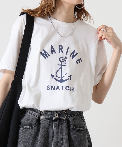 FUNALIVE(ファンアライブ)の「Snatch GILDAN (ギルダン) プリント Tシャツ カレッジ アメカジ柄(Tシャツ/カットソー・メンズ・ホワイト系3/ホワイト系5/ホワイト系その他2/ホワイト系1/ホワイト系2/ホワイト/ホワイト系4/ホワイト系6/ホワイト系その他/ホワイト系その他3/ホワイト系7/ホワイト系8/ホワイト系9/A/ホワイト系その他5/ホワイト系その他6/ホワイト系その他7/ホワイト系その他4/B・S/L/LL/M)」の13枚目の写真