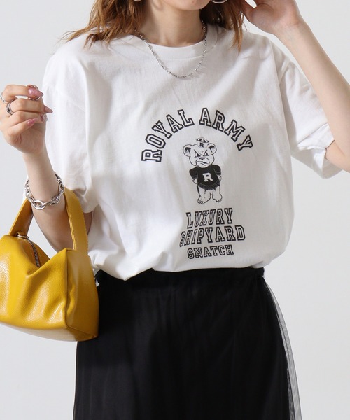 FUNALIVE(ファンアライブ)の「Snatch GILDAN (ギルダン) プリント Tシャツ カレッジ アメカジ柄(Tシャツ/カットソー・メンズ・ホワイト系3/ホワイト系5/ホワイト系その他2/ホワイト系1/ホワイト系2/ホワイト/ホワイト系4/ホワイト系6/ホワイト系その他/ホワイト系その他3/ホワイト系7/ホワイト系8/ホワイト系9/A/ホワイト系その他5/ホワイト系その他6/ホワイト系その他7/ホワイト系その他4/B・S/L/LL/M)」の17枚目の写真