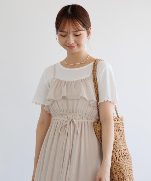 flower(フラワー)の「プチレースティーズ2(Tシャツ/カットソー・レディース・ミント/ホワイト・FREE)」の22枚目の写真