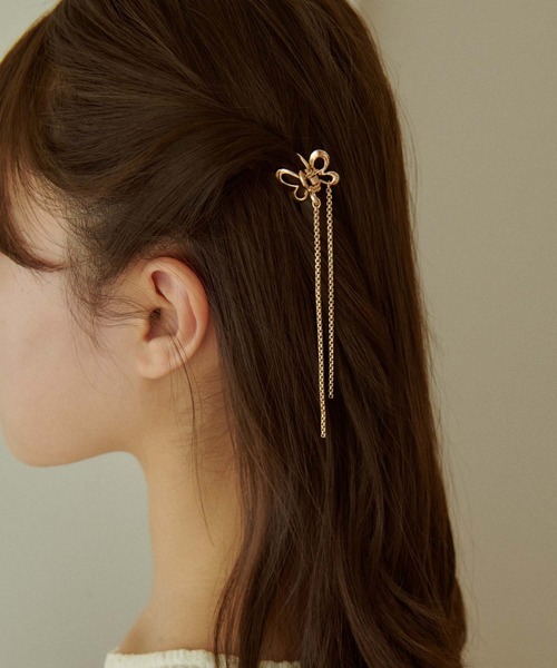 GOLDY（ゴールディ）の「リル バタフライ クリップ（バレッタ/ヘアクリップ・レディース・ゴールド/ブラック/シルバー・FREE）」の3枚目の写真