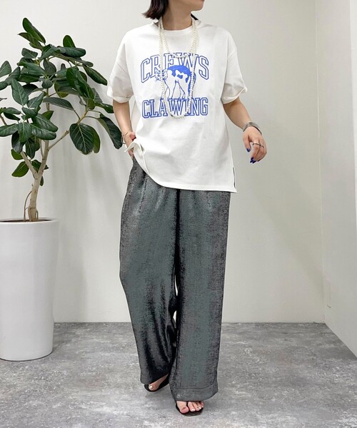 fredy emue（フレディエミュ）の「シャイニーイージーパンツ（その他パンツ・レディース・ブラック/ゴールド・38/36）」の16枚目の写真