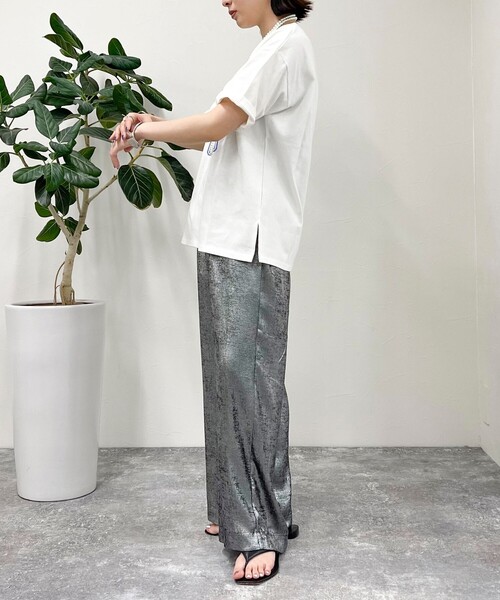 fredy emue（フレディエミュ）の「シャイニーイージーパンツ（その他パンツ・レディース・ブラック/ゴールド・38/36）」の17枚目の写真