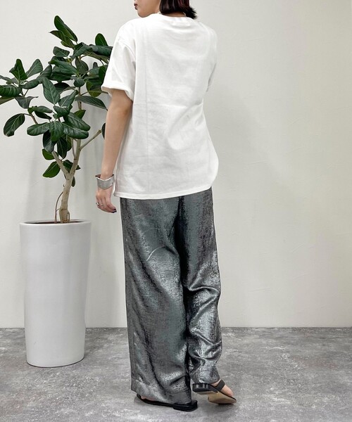 fredy emue（フレディエミュ）の「シャイニーイージーパンツ（その他パンツ・レディース・ブラック/ゴールド・38/36）」の18枚目の写真