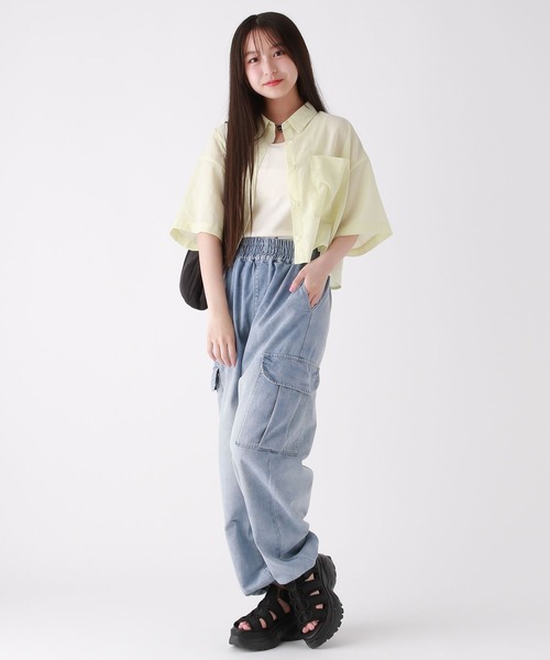 repipi armario(レピピ アルマリオ)の「【接触冷感】COOLカーゴパンツ(カーゴパンツ・キッズ・ブラック/ブルー・SMALL/MEDIUM/LARGE)」の10枚目の写真