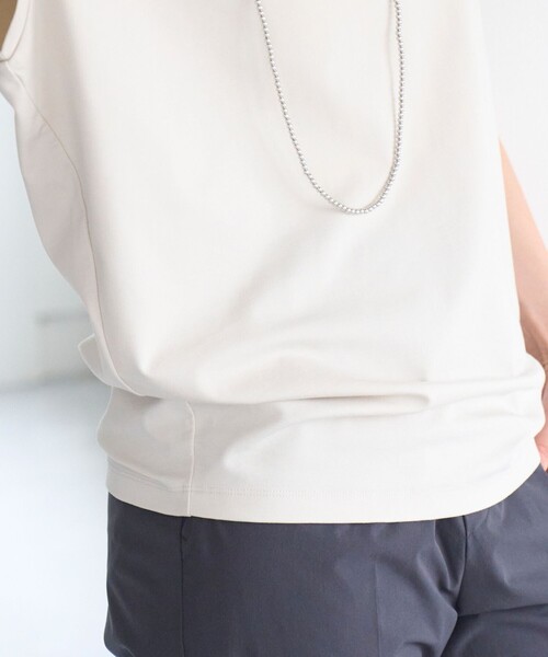 UNFILO(アンフィーロ)の「BEAUTY FORM フレンチスリーブTシャツ(Tシャツ/カットソー・レディース・ホワイト系/ブラウン系/グレー系/ベージュ系2/ブラック系・SMALL/MEDIUM/LARGE)」の20枚目の写真