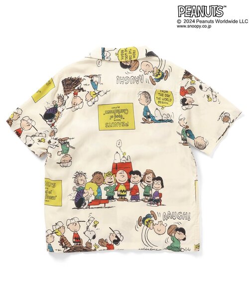 PEANUTS(ピーナッツ)の「PEANUTSコラボ アロハシャツ(シャツ/ブラウス・キッズ・オフホワイト/サックスブルー/レインボー・80/90/100/110/120/130)」の7枚目の写真