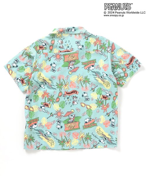 PEANUTS(ピーナッツ)の「PEANUTSコラボ アロハシャツ(シャツ/ブラウス・キッズ・オフホワイト/サックスブルー/レインボー・80/90/100/110/120/130)」の9枚目の写真
