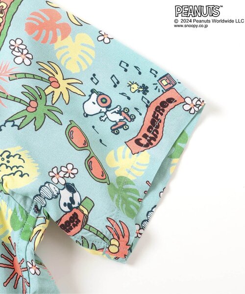 PEANUTS(ピーナッツ)の「PEANUTSコラボ アロハシャツ(シャツ/ブラウス・キッズ・オフホワイト/サックスブルー/レインボー・80/90/100/110/120/130)」の11枚目の写真