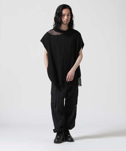 DANKE SCHON(ダンケシェーン)の「DankeSchon/ダンケシェーン/MESH DAMEGE NS(タンクトップ・レディース・ホワイト/ブラック・L/M)」の8枚目の写真