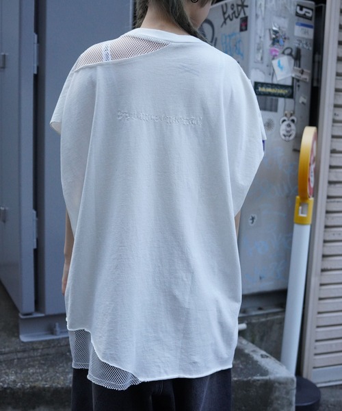 DANKE SCHON(ダンケシェーン)の「DankeSchon/ダンケシェーン/MESH DAMEGE NS(タンクトップ・レディース・ホワイト/ブラック・L/M)」の3枚目の写真
