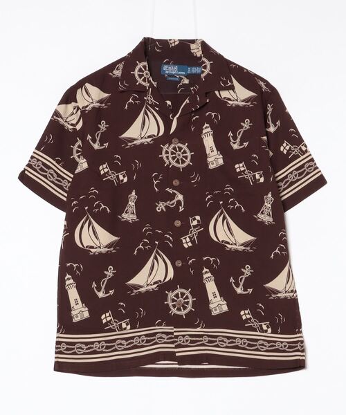 シャツ クラシック フィット ビーチプリント キャンプ シャツ メンズ クラシック フィット ビーチプリント キャンプ シャツ | ポロ ラルフ