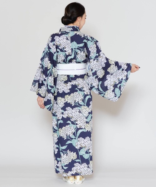 カヤ（カヤ）の「【カヤ】夏華二部式浴衣 UV羽織＆ワンピース2点セット（浴衣・レディース・ネイビー/ブルー/レッド/ブルー系その他/パープル系その他/ホワイト×イエロー/ブラック×イエロー・FREE）」の13枚目の写真