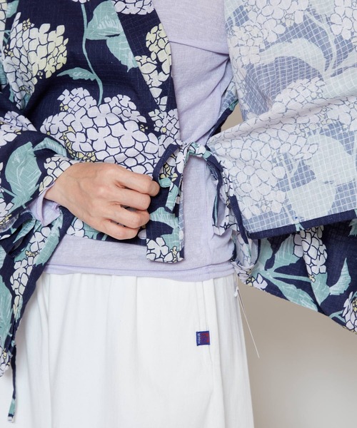 カヤ（カヤ）の「【カヤ】夏華二部式浴衣 UV羽織＆ワンピース2点セット（浴衣・レディース・ネイビー/ブルー/レッド/ブルー系その他/パープル系その他/ホワイト×イエロー/ブラック×イエロー・FREE）」の17枚目の写真