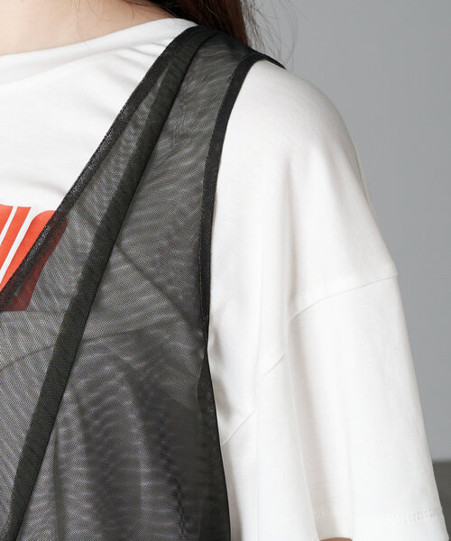 RAY CASSIN（レイカズン）の「チュールベスト（シャツ/ブラウス・レディース・カーキ/ブラック/アイボリー・FREE）」の15枚目の写真