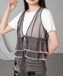 RAY CASSIN | チュールベスト(シャツ/ブラウス)