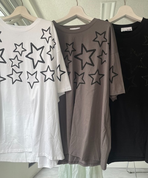 B.R.U(ブル)の「平成レトロ/ラインストーンTシャツ(Tシャツ/カットソー・レディース・ホワイト系その他/グレー系その他/ブラック系その他/ホワイト/ブラック/グレー/ブラック系その他2/ホワイト系その他2・FREE)」の14枚目の写真