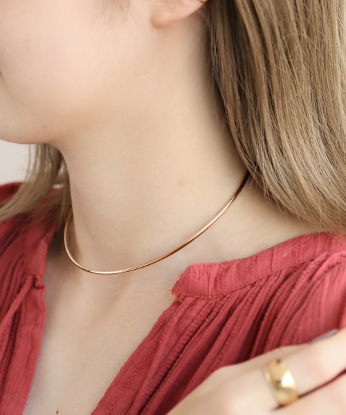 2.5パイプC型チョーカー K10（ネックレス）｜Lilas（リラ）