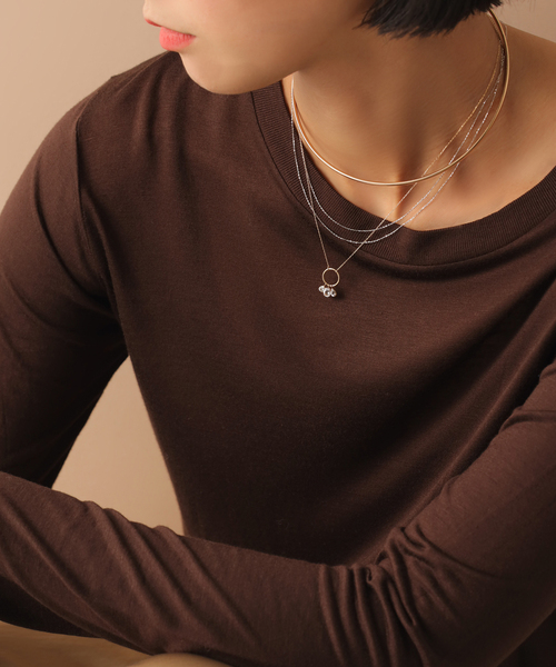 2.5パイプC型チョーカー K10（ネックレス）｜Lilas（リラ）