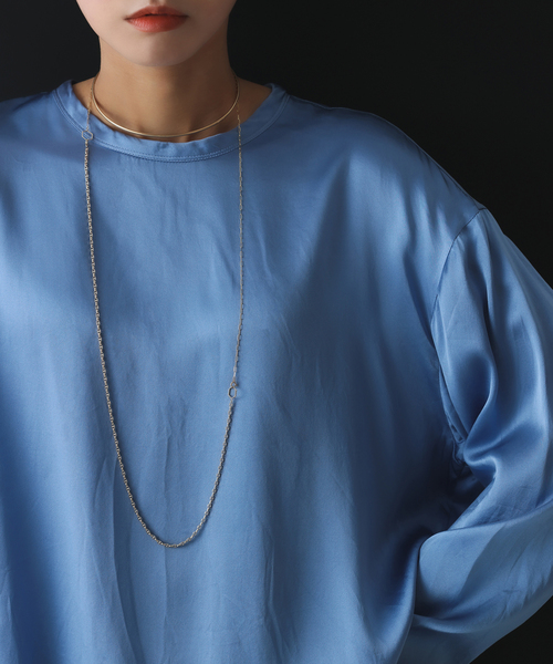 2.5パイプC型チョーカー K10（ネックレス）｜Lilas（リラ）