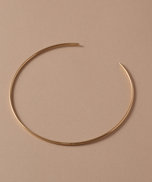 2.5パイプC型チョーカー K10（ネックレス）｜Lilas（リラ）