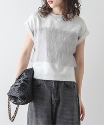 La-gemme | ビスチェ風ドッキングトップス(Tシャツ/カットソー)