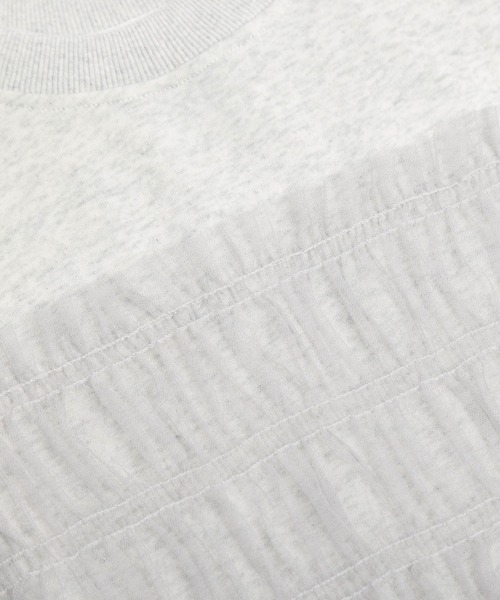 La-gemme（ラジェム）の「ビスチェ風ドッキングトップス（Tシャツ/カットソー・レディース・杢グレー/ブラック/ホワイト・フリー）」の15枚目の写真