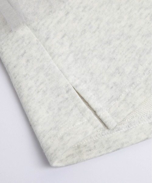 La-gemme（ラジェム）の「ビスチェ風ドッキングトップス（Tシャツ/カットソー・レディース・杢グレー/ブラック/ホワイト・フリー）」の10枚目の写真