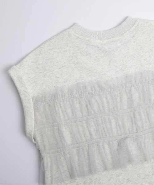 La-gemme（ラジェム）の「ビスチェ風ドッキングトップス（Tシャツ/カットソー・レディース・杢グレー/ブラック/ホワイト・フリー）」の8枚目の写真