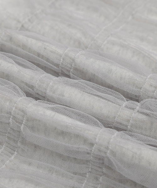 La-gemme（ラジェム）の「ビスチェ風ドッキングトップス（Tシャツ/カットソー・レディース・杢グレー/ブラック/ホワイト・フリー）」の7枚目の写真