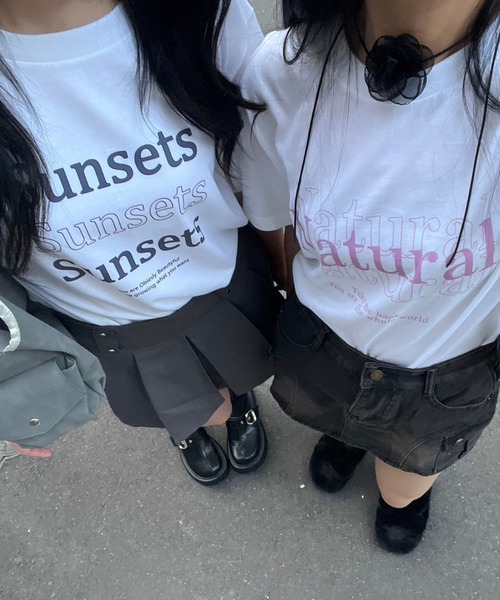 fiere(フィエール)の「デザインプリント半袖Tシャツ(Tシャツ/カットソー・レディース・ホワイト・M/L)」の3枚目の写真