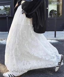 gossip！ロサンゼルス（ゴシップロサンゼルス）の「女性らしさを引き立てる。フェミニンレース ロング ボリュームティアードスカート（スカート）」