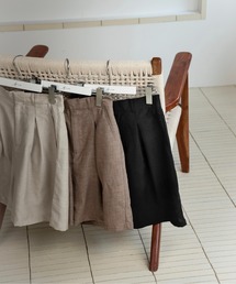Amiur | linen like half pants / リネンライクハーフパンツ(その他パンツ)