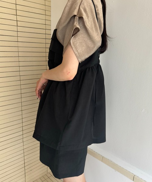 Amiur（エミレ）の「linen like half pants / リネンライクハーフパンツ（その他パンツ・レディース・ブラック/グレイッシュベージュ/ホワイト・FREE）」の9枚目の写真