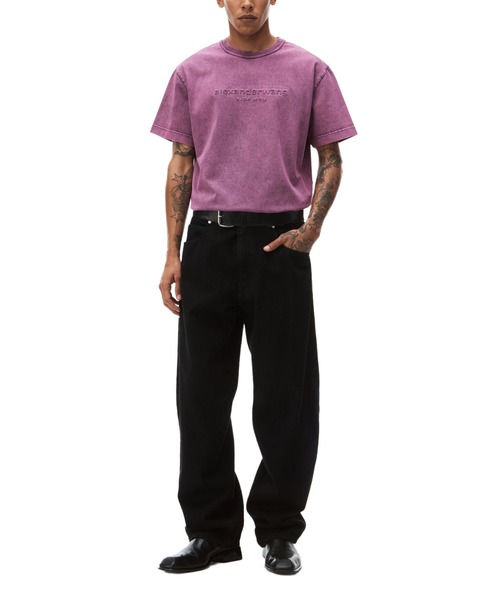 alexanderwang(アレキサンダーワン)の「SHORT SLEEVE TEE W/ BI-COLOR ACID AND EMBOSS LOGO(Tシャツ/カットソー・レディース・ピンク系その他/グリーン系その他・M/S)」の13枚目の写真