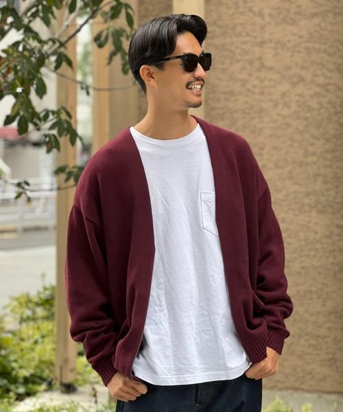 MAGIC NUMBER（マジック ナンバー）の「【MAGIC NUMBER】SEE YOU IN THE WATER COTTON CARDIGAN KNIT / シーユーインザウォーター コットンカーディガンニット（カーディガン/ボレロ・メンズ・グレー/オリーブ/ブラック/バーガンディー・LARGE/X-LARGE/MEDIUM）」の13枚目の写真