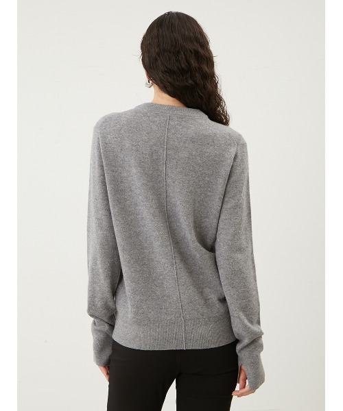 Mila Owen（ミラオーウェン）の「ウール100クルーネックベーシック