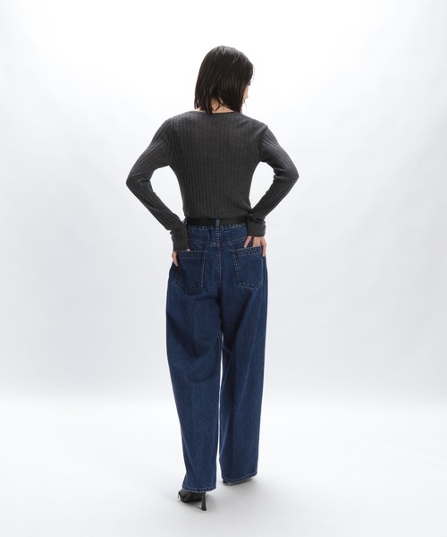 STERNBERG（スタンバーグ）の「デニムタックストレートパンツ