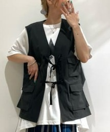 HONEYSUCKLE ROSE(ハニーサックルローズ)リボンデザインベスト