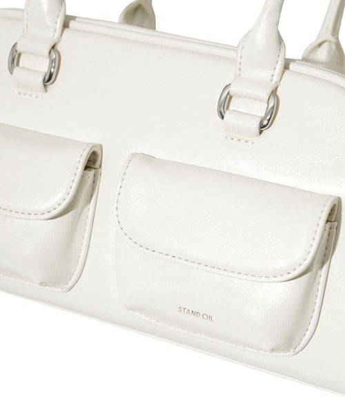 STANDOIL(スタンドオイル)の「STANDOIL/スタンドオイル/Chubby Bag(ボストンバッグ・レディース・ホワイト/ブラック・F)」の7枚目の写真