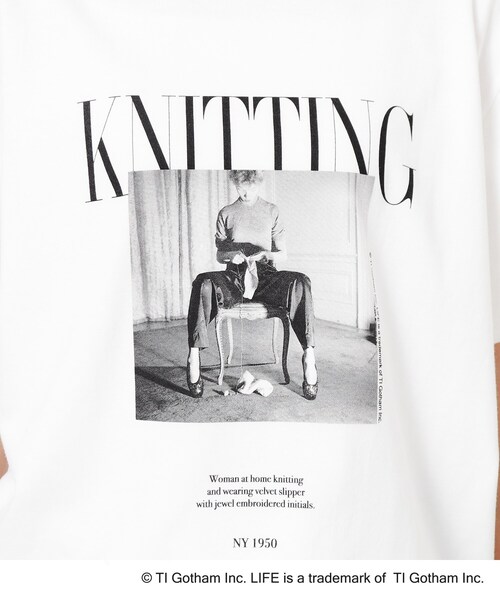 OPAQUE.CLIP（オペークドットクリップ）の「【LIFE×GOOD ROCK SPEED別注】アソートフォトTシャツ（Tシャツ/カットソー・レディース・ブラック/ホワイト系1/ホワイト・02/03）」の7枚目の写真