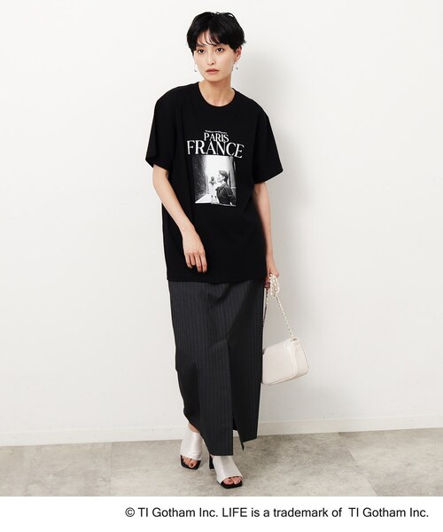 OPAQUE.CLIP（オペークドットクリップ）の「【LIFE×GOOD ROCK SPEED別注】アソートフォトTシャツ（Tシャツ/カットソー・レディース・ブラック/ホワイト系1/ホワイト・02/03）」の9枚目の写真