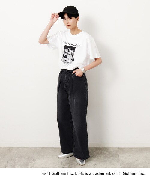 OPAQUE.CLIP（オペークドットクリップ）の「【LIFE×GOOD ROCK SPEED別注】アソートフォトTシャツ（Tシャツ/カットソー・レディース・ブラック/ホワイト系1/ホワイト・02/03）」の13枚目の写真