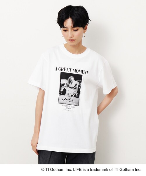OPAQUE.CLIP（オペークドットクリップ）の「【LIFE×GOOD ROCK SPEED別注】アソートフォトTシャツ（Tシャツ/カットソー・レディース・ブラック/ホワイト系1/ホワイト・02/03）」の16枚目の写真