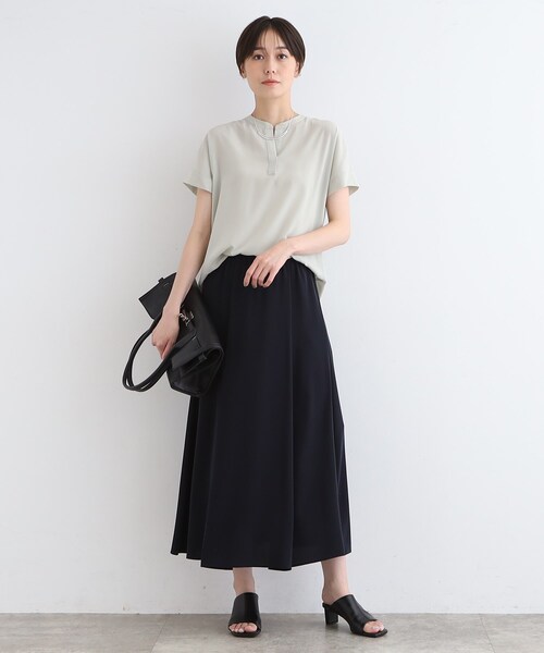 INDIVI（インディヴィ）の「◆【洗える／SETUP可能】ニュアンスイージースカート（スカート・レディース・ネイビー/ベージュ系5/ダークブラウン系5・05/13/15 /19/36/38/40）」の19枚目の写真