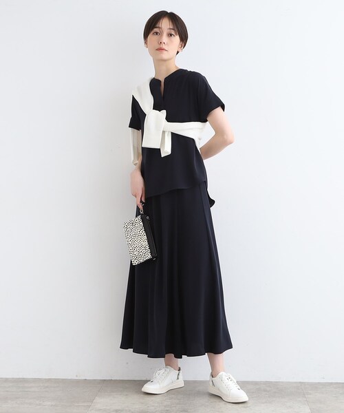 INDIVI（インディヴィ）の「◆【洗える／SETUP可能】ニュアンスイージースカート（スカート・レディース・ネイビー/ベージュ系5/ダークブラウン系5・05/13/15 /19/36/38/40）」の18枚目の写真