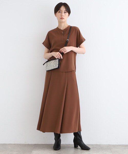 INDIVI（インディヴィ）の「◆【洗える／SETUP可能】ニュアンスイージースカート（スカート・レディース・ネイビー/ベージュ系5/ダークブラウン系5・05/13/15 /19/36/38/40）」の15枚目の写真