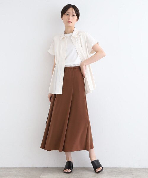 INDIVI（インディヴィ）の「◆【洗える／SETUP可能】ニュアンスイージースカート（スカート・レディース・ネイビー/ベージュ系5/ダークブラウン系5・05/13/15 /19/36/38/40）」の14枚目の写真