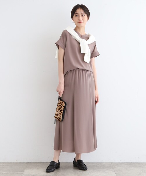 INDIVI（インディヴィ）の「◆【洗える／SETUP可能】ニュアンスイージースカート（スカート・レディース・ネイビー/ベージュ系5/ダークブラウン系5・05/13/15 /19/36/38/40）」の10枚目の写真